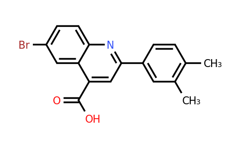 CAS 351155-45-8 | 6-Bromo-2-(3,4-dimethylphenyl)quinoline-4-carboxylic acid
