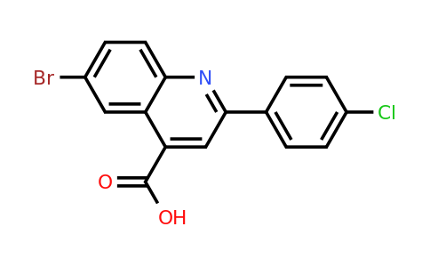 CAS 351327-32-7 | 6-Bromo-2-(4-chlorophenyl)quinoline-4-carboxylic acid