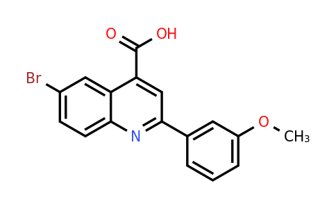 CAS 351329-64-1 | 6-Bromo-2-(3-methoxyphenyl)quinoline-4-carboxylic acid