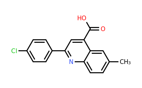CAS 351332-56-4 | 2-(4-Chlorophenyl)-6-methylquinoline-4-carboxylic acid