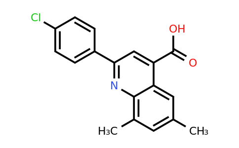 CAS 351357-26-1 | 2-(4-Chlorophenyl)-6,8-dimethylquinoline-4-carboxylic acid