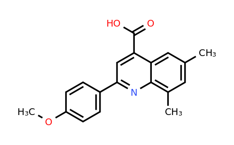 CAS 351357-29-4 | 2-(4-Methoxyphenyl)-6,8-dimethylquinoline-4-carboxylic acid
