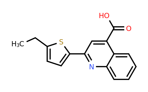 CAS 351983-35-2 | 2-(5-Ethylthiophen-2-yl)quinoline-4-carboxylic acid