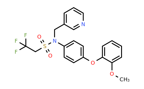 CAS 353231-17-1 | 2,2,2-Trifluoro-N-(4-(2-methoxyphenoxy)phenyl)-N-(pyridin-3-ylmethyl)ethanesulfonamide