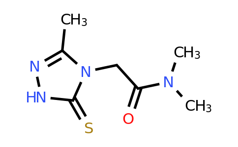 CAS 353286-93-8 | N,N-Dimethyl-2-(3-methyl-5-sulfanyl-4H-1,2,4-triazol-4-yl)acetamide