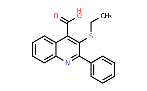 CAS 353761-06-5 | 3-(Ethylthio)-2-phenylquinoline-4-carboxylic acid