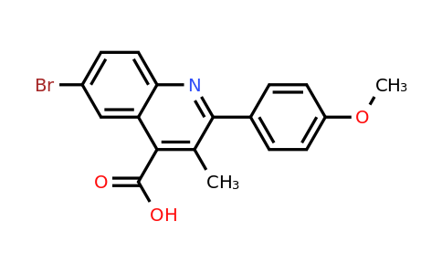 CAS 354539-71-2 | 6-Bromo-2-(4-methoxyphenyl)-3-methylquinoline-4-carboxylic acid