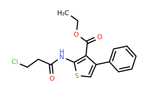 CAS 355003-70-2 | Ethyl 2-(3-chloropropanamido)-4-phenylthiophene-3-carboxylate