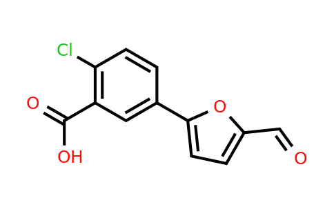CAS 355142-36-8 | 2-Chloro-5-(5-formylfuran-2-yl)benzoic acid