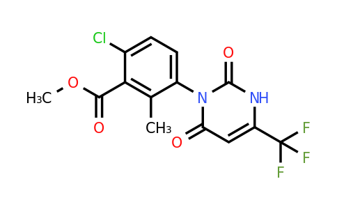 CAS 355390-15-7 | Methyl 6-chloro-3-(2,6-dioxo-4-(trifluoromethyl)-2,3-dihydropyrimidin-1(6H)-yl)-2-methylbenzoate