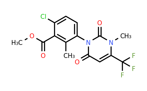 CAS 355390-17-9 | Methyl 6-chloro-2-methyl-3-(3-methyl-2,6-dioxo-4-(trifluoromethyl)-2,3-dihydropyrimidin-1(6H)-yl)benzoate