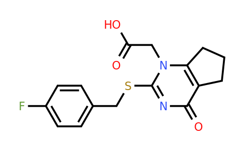 CAS 356058-42-9 | 2-(2-(4-fluorobenzylthio)-4-oxo-4,5,6,7-tetrahydro-1H-cyclopenta[d]pyrimidin-1-yl)acetic acid