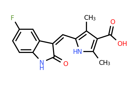 CAS 356068-93-4 | (Z)-5-((5-Fluoro-2-oxoindolin-3-ylidene)methyl)-2,4-dimethyl-1H-pyrrole-3-carboxylic acid