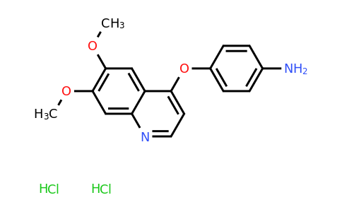 CAS 35654-47-8 | 4-((6,7-Dimethoxyquinolin-4-yl)oxy)aniline dihydrochloride