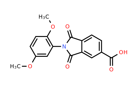 CAS 356574-17-9 | 2-(2,5-Dimethoxyphenyl)-1,3-dioxoisoindoline-5-carboxylic acid