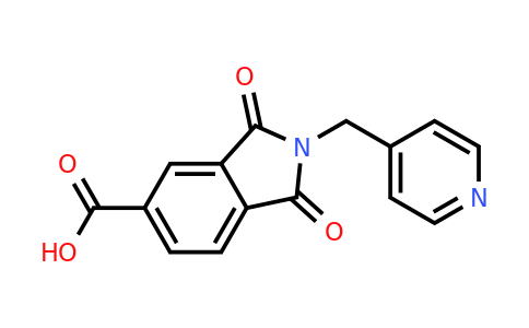 CAS 356576-16-4 | 1,3-dioxo-2-[(pyridin-4-yl)methyl]-2,3-dihydro-1H-isoindole-5-carboxylic acid
