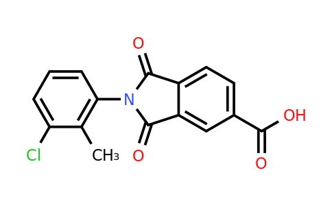 CAS 356576-29-9 | 2-(3-Chloro-2-methylphenyl)-1,3-dioxoisoindoline-5-carboxylic acid