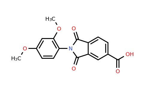 CAS 356578-82-0 | 2-(2,4-Dimethoxyphenyl)-1,3-dioxoisoindoline-5-carboxylic acid