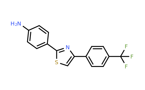 CAS 35666-81-0 | 4-(4-(4-(Trifluoromethyl)phenyl)thiazol-2-yl)benzenamine