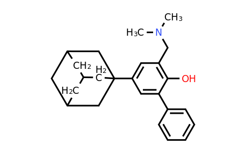 CAS 358-39-4 | 5-(Adamantan-1-yl)-3-((dimethylamino)methyl)-[1,1'-biphenyl]-2-ol
