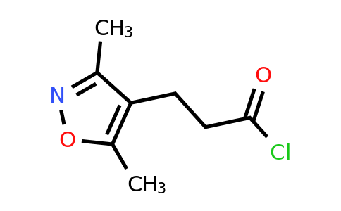 CAS 358721-54-7 | 3-(3,5-dimethylisoxazol-4-yl)propanoyl chloride