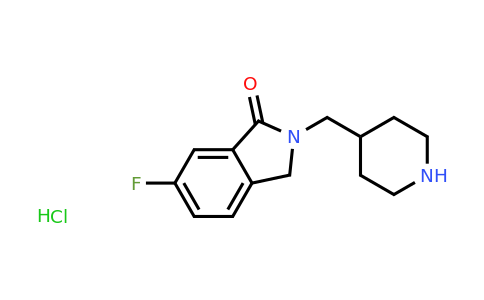 CAS 359629-35-9 | 6-Fluoro-2-(piperidin-4-ylmethyl)isoindolin-1-one hydrochloride