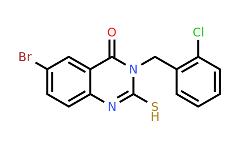 CAS 35977-19-6 | 6-bromo-3-[(2-chlorophenyl)methyl]-2-sulfanyl-3,4-dihydroquinazolin-4-one