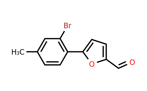 CAS 359810-48-3 | 5-(2-Bromo-4-methylphenyl)furan-2-carbaldehyde