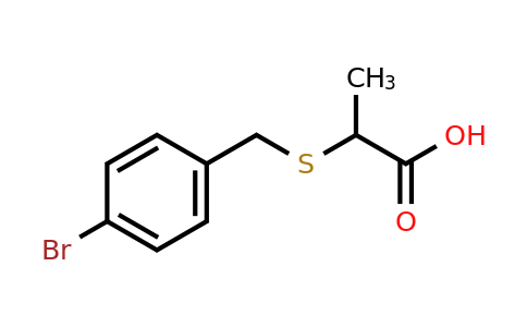 CAS 360774-22-7 | 2-{[(4-bromophenyl)methyl]sulfanyl}propanoic acid