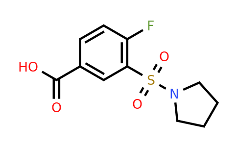 CAS 361157-90-6 | 4-Fluoro-3-(pyrrolidine-1-sulfonyl)benzoic acid