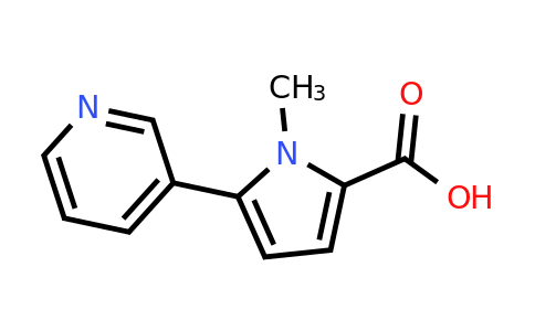 CAS 3614-76-4 | 1-Methyl-5-(pyridin-3-yl)-1H-pyrrole-2-carboxylic acid