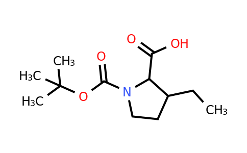 CAS 361442-24-2 | 1-[(tert-butoxy)carbonyl]-3-ethylpyrrolidine-2-carboxylic acid
