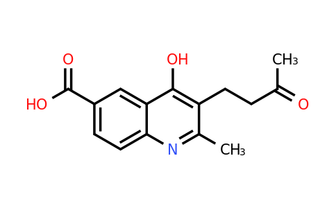 CAS 36164-38-2 | 4-Hydroxy-2-methyl-3-(3-oxobutyl)quinoline-6-carboxylic acid