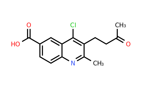CAS 36164-39-3 | 4-Chloro-2-methyl-3-(3-oxobutyl)quinoline-6-carboxylic acid