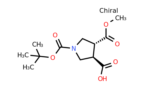 CAS 362485-25-4 | (3R,4R)-1-tert-butoxycarbonyl-4-methoxycarbonyl-pyrrolidine-3-carboxylic acid
