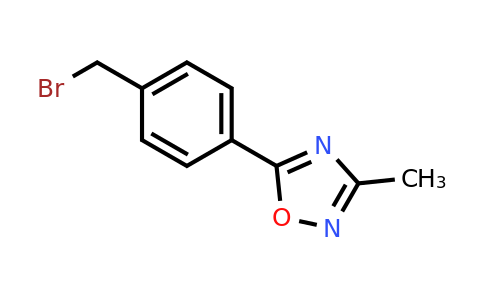 CAS 362529-03-1 | 5-(4-(bromomethyl)phenyl)-3-methyl-1,2,4-oxadiazole