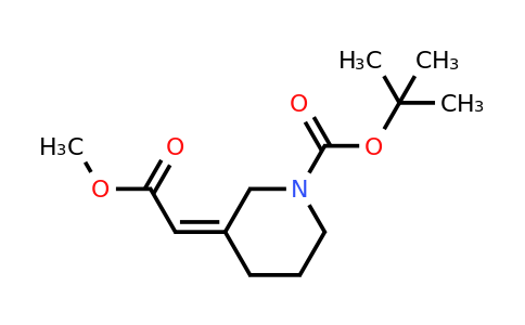 CAS 362706-08-9 | tert-butyl (Z)-3-(2-methoxy-2-oxoethylidene)piperidine-1-carboxylate