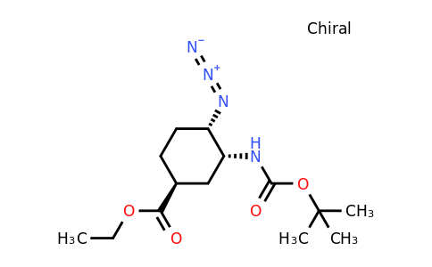 ethyl (1S,3R,4S)-4-azido-3-{[(tert-butoxy)carbonyl]amino}cyclohexane-1-carboxylate