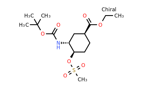 CAS 365997-36-0 | (1S,3R,4R)-Ethyl 3-((tert-butoxycarbonyl)amino)-4-((methylsulfonyl)oxy)cyclohexanecarboxylate