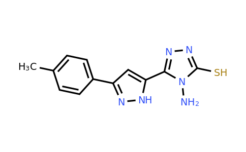 CAS 366007-58-1 | 4-amino-5-[3-(4-methylphenyl)-1H-pyrazol-5-yl]-4H-1,2,4-triazole-3-thiol