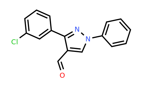 CAS 36640-43-4 | 3-(3-chlorophenyl)-1-phenyl-1H-pyrazole-4-carbaldehyde