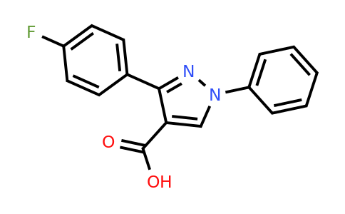 CAS 370098-34-3 | 3-(4-fluorophenyl)-1-phenyl-1H-pyrazole-4-carboxylic acid