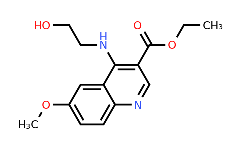 CAS 370841-36-4 | Ethyl 4-((2-hydroxyethyl)amino)-6-methoxyquinoline-3-carboxylate