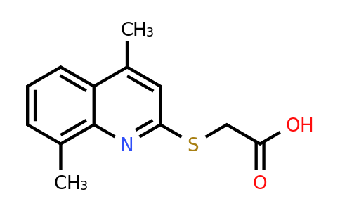 CAS 370843-65-5 | 2-((4,8-Dimethylquinolin-2-yl)thio)acetic acid