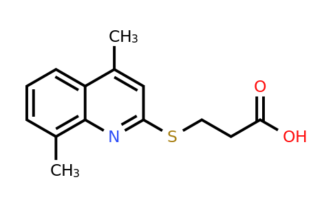 CAS 370843-69-9 | 3-((4,8-Dimethylquinolin-2-yl)thio)propanoic acid