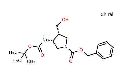 CAS 370881-64-4 | (3R,4R)-3-(boc-amino)-1-cbz-4-(Hydroxymethyl)pyrrolidine