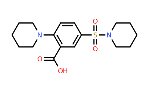 CAS 37093-37-1 | 2-(piperidin-1-yl)-5-(piperidine-1-sulfonyl)benzoic acid