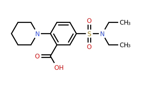 CAS 37093-42-8 | 5-(diethylsulfamoyl)-2-(piperidin-1-yl)benzoic acid