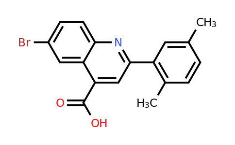 CAS 371136-06-0 | 6-Bromo-2-(2,5-dimethylphenyl)quinoline-4-carboxylic acid