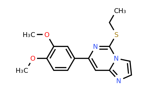 CAS 371169-29-8 | 7-(3,4-dimethoxyphenyl)-5-(ethylthio)imidazo[1,2-c]pyrimidine